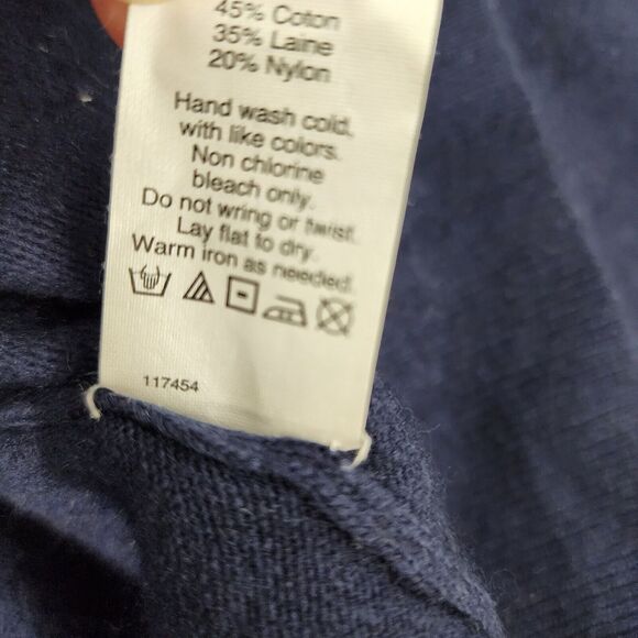 J. Crew Womens Cardigan Sweater Small V Neck Blue Wool Blend Lightweight F4721 - Picture 9 of 9